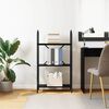 vidaXL B&uuml;cherregal Schwarz Eichen-Optik 60 x 30 x 109 cm Holzwerkstoff