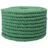 vidaXL Baumwollseil 16 mm 25 m Gr&uuml;n 100% Baumwolle