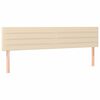 vidaXL Boxspringbett mit Matratze Creme 120x190 cm Stoff