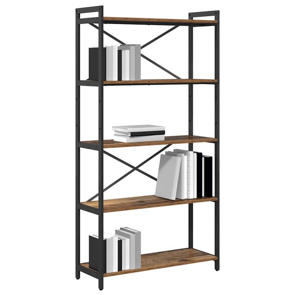 vidaXL B&uuml;cherregal Altholz 80 x 30 x 155 cm Holzwerkstoff