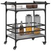 vidaXL K&uuml;chenwagen Grau Sonoma 82x40x78,5 cm Holzwerkstoff