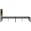 vidaXL Metallbett ohne Matratze R&auml;uchereiche 160x200 cm