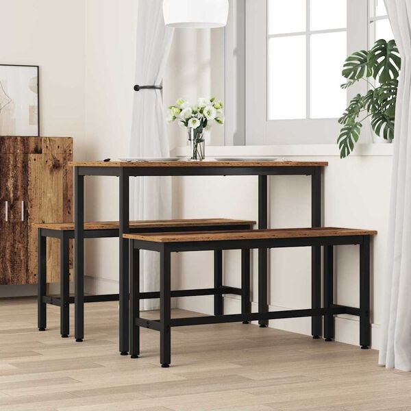 vidaXL Esstischbank Altholz 100 x 32,5 x 48,5 cm
