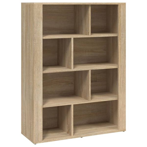 vidaXL Sideboard Sonoma-Eiche 80x30x106 cm Holzwerkstoff