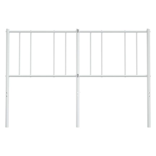 vidaXL Ersatz-Kopfteil Metall Wei&szlig; 120 cm