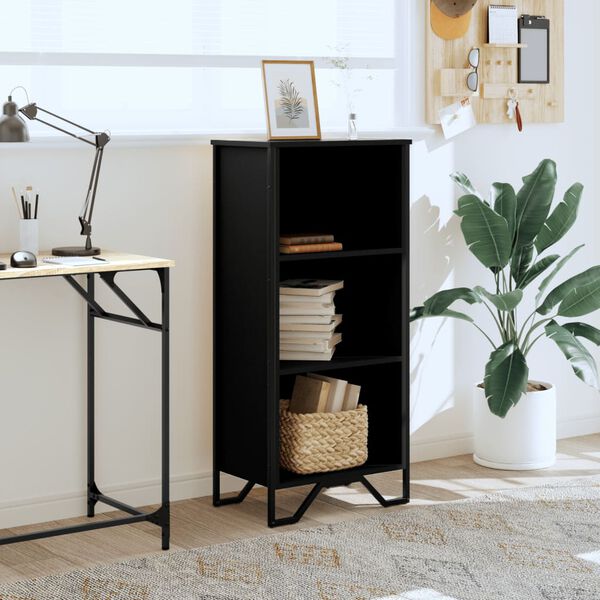 vidaXL B&uuml;cherregal Schwarz 50x31x106 cm Holzwerkstoff
