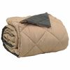 vidaXL Sommerdecke Anthrazit und Taupe 240 x 260 cm Mikrofaser