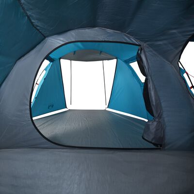 vidaXL Campingzelt 4 Personen Blau Wasserfest