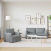 vidaXL Sofa 2 pcs Hellgrau 162 x 80 x 85 cm Stoff