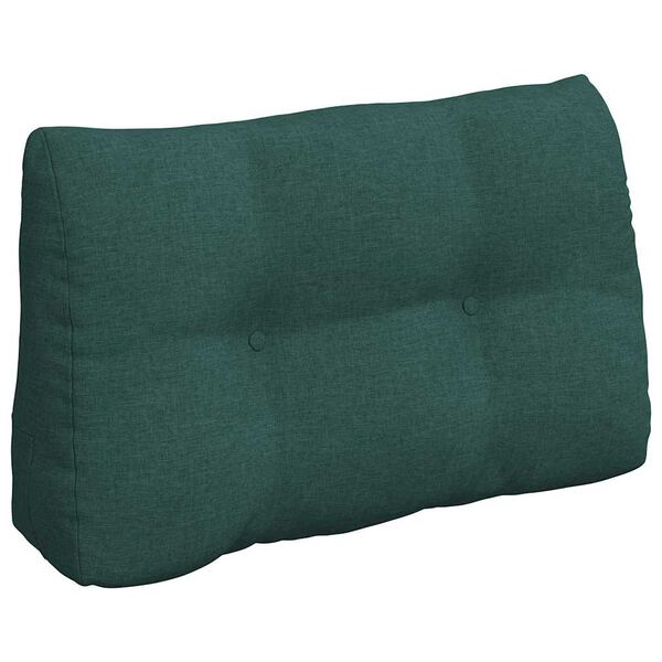 vidaXL R&uuml;cken Kissen Dunkelgr&uuml;n 80 x 24 x 50 cm Stoff