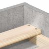 vidaXL Bettgestell Betongrau 140x190 cm