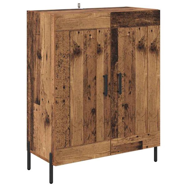 vidaXL Sideboard Altholz 69,5 x 34 x 90 cm Verbundholz und Eisen