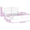vidaXL Aufbewahrungsbett Schwarz 200 x 200 cm Holzwerkstoff