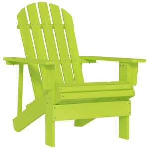 vidaXL Adirondack-Gartenstuhl Massivholz Tanne Gr&uuml;n