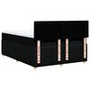 vidaXL Boxspringbett mit Matratze Schwarz 160x200 cm Stoff