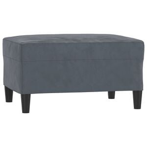 vidaXL Fu&szlig;hocker Dunkelgrau 70x55x41 cm Samt