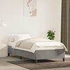 vidaXL Bettgestell ohne Matratze Hellgrau 90x200 cm Samt