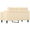 vidaXL 2-Sitzer-Sofa Creme 140 cm Stoff