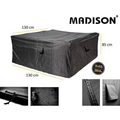 Madison Gartenmöbel-Abdeckung 130x130x85 cm Grau