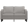 vidaXL 2-Sitzer-Sofa Hellgrau 140 cm Stoff