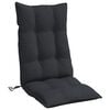 vidaXL Hochlehner-Auflagen 6 Stk. Schwarz Oxford-Gewebe