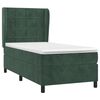 vidaXL Boxspringbett mit Matratze Dunkelgr&uuml;n 80x200 cm Samt