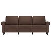 vidaXL 3-Sitzer-Sofa Braun 180 cm Kunstleder