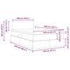 vidaXL Bett mit Stauraum und LED mit LED Dunkelgrau 120 x 200 cm Samt