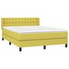 vidaXL Boxspringbett mit Matratze Gr&uuml;n 140x200 cm Stoff