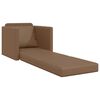 vidaXL Schlafsofa 60cm Cappuccino Kunstleder
