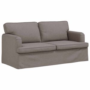 vidaXL Sofa Taupe 162 x 80 x 85 cm Stoff