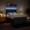 vidaXL Boxspringbett mit Matratze Blau 160x200 cm Stoff