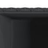vidaXL Pflanzk&uuml;bel 3 Stk. Schwarz Poly Rattan