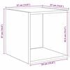 vidaXL Wandschrank Schwarz Eichen-Optik 37 x 37 x 37 cm Holzwerkstoff
