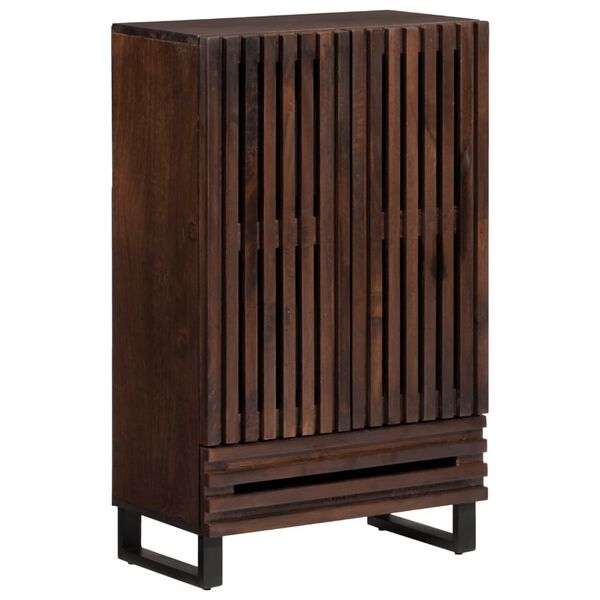 vidaXL Highboard Braun 60x34x100 cm Massivholz Mango