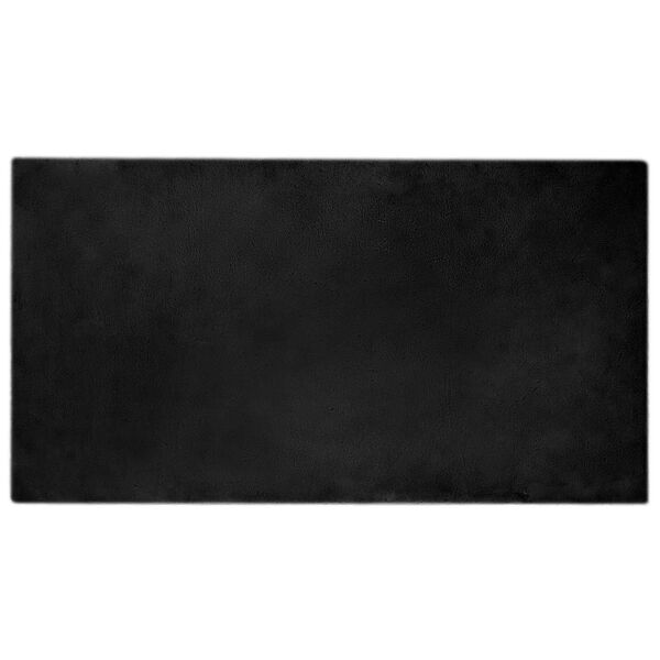 vidaXL Kunstfell Hasen Teppich Olite Schwarz 80 x 150 cm Polyester