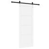 vidaXL Schiebet&uuml;r ORKDAL Wei&szlig; 78 x 202 cm Massives Kiefernholz