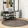 vidaXL Teppich ISTAN Hochflor Gl&auml;nzend Grau &Oslash; 160 cm