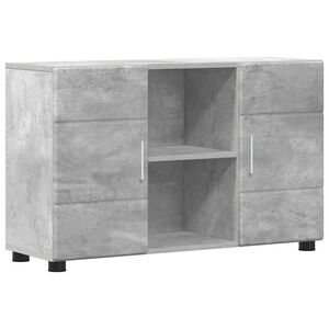vidaXL Sideboard FLORIN 88,5 x 30,5 x 55,5 cm Beton Grau Holzwerkstoff