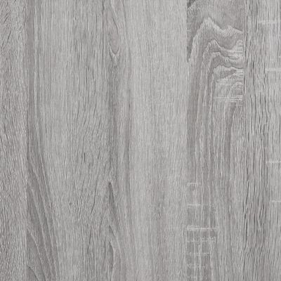 vidaXL Wand-Nachttisch Grau Sonoma 40x30x61 cm Holzwerkstoff