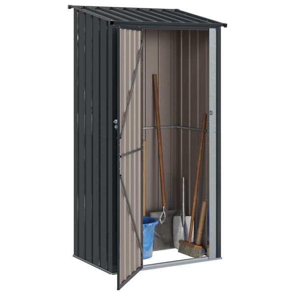 vidaXL Gartenh&uuml;tten Anthrazit 103 x 74 x 200 cm Metall