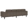 vidaXL Wohnzimmer Couch Dunkelgrau 250 x 77 x 76 cm