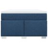 vidaXL Boxspringbett mit Matratze Blau 120x190 cm Stoff