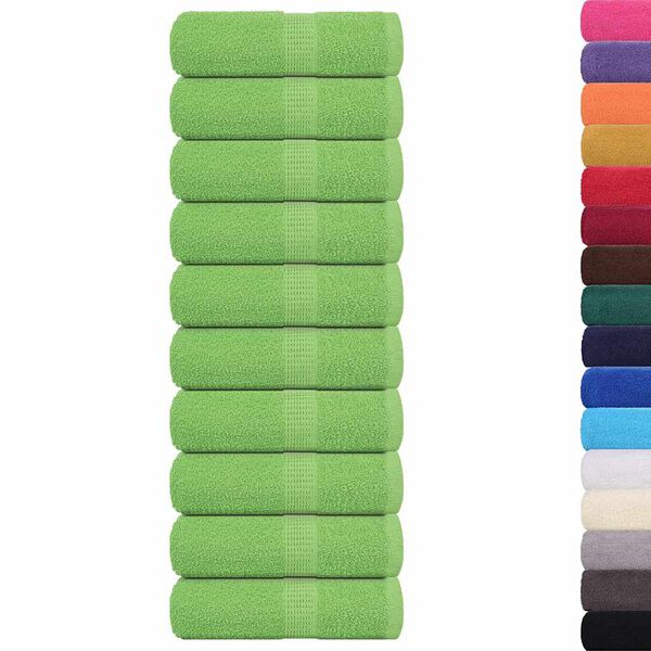 vidaXL Wascht&uuml;cher FROGN 10 Stk. Apfelgr&uuml;n 30x30 cm 360 g/m&sup2;