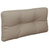 vidaXL Palettenkissen Taupe 70x40x12 cm Stoff