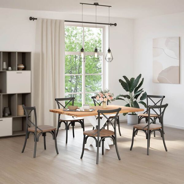 vidaXL Esstischbein in Spinnenform Wei&szlig; 85x85x(72-73) cm Stahl