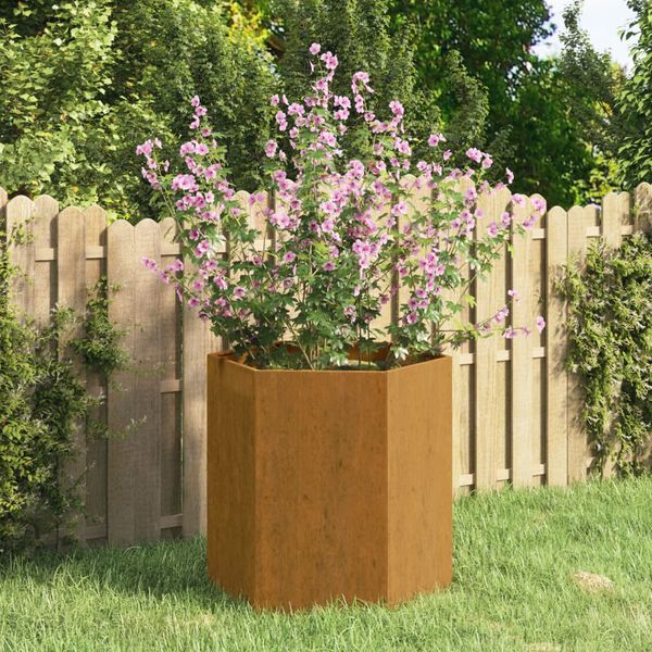 vidaXL Pflanzk&uuml;bel Rostig 40x40x45 cm Cortenstahl