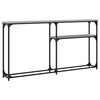 vidaXL Konsolentisch Grau Sonoma 145x22,5x75 cm Holzwerkstoff
