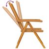 vidaXL Gartenstuhl 4 pcs Braun 57 x 72 x 109 cm Massivholz Akazie