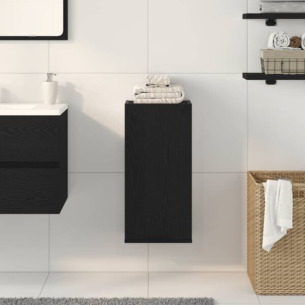 vidaXL Wandschrank Schwarze Eiche 32 x 20 x 67 cm Holzwerkstoff